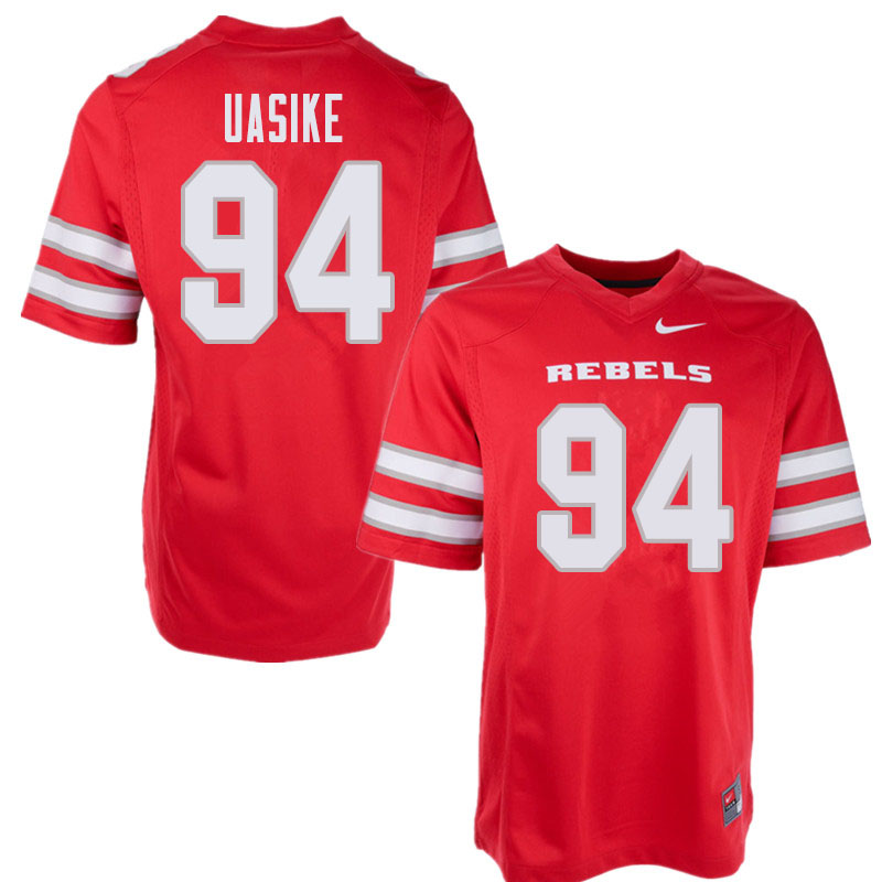 Men's UNLV Rebels #94 Kolo Uasike College Football Jerseys Sale-Red - Click Image to Close